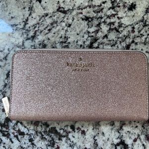 Kate Spade gold sparkle wallet, perfect condition